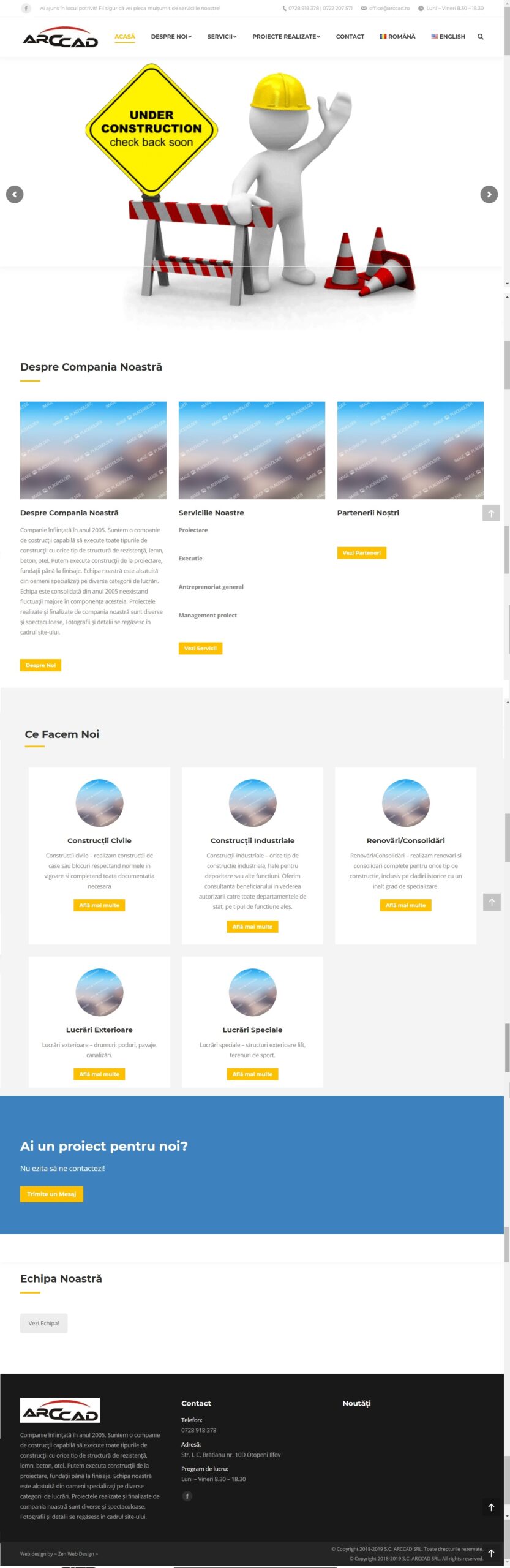 Arccad.ro - Portofoliu Zen Web Design - Website de Prezentare (realizare website + hosting)