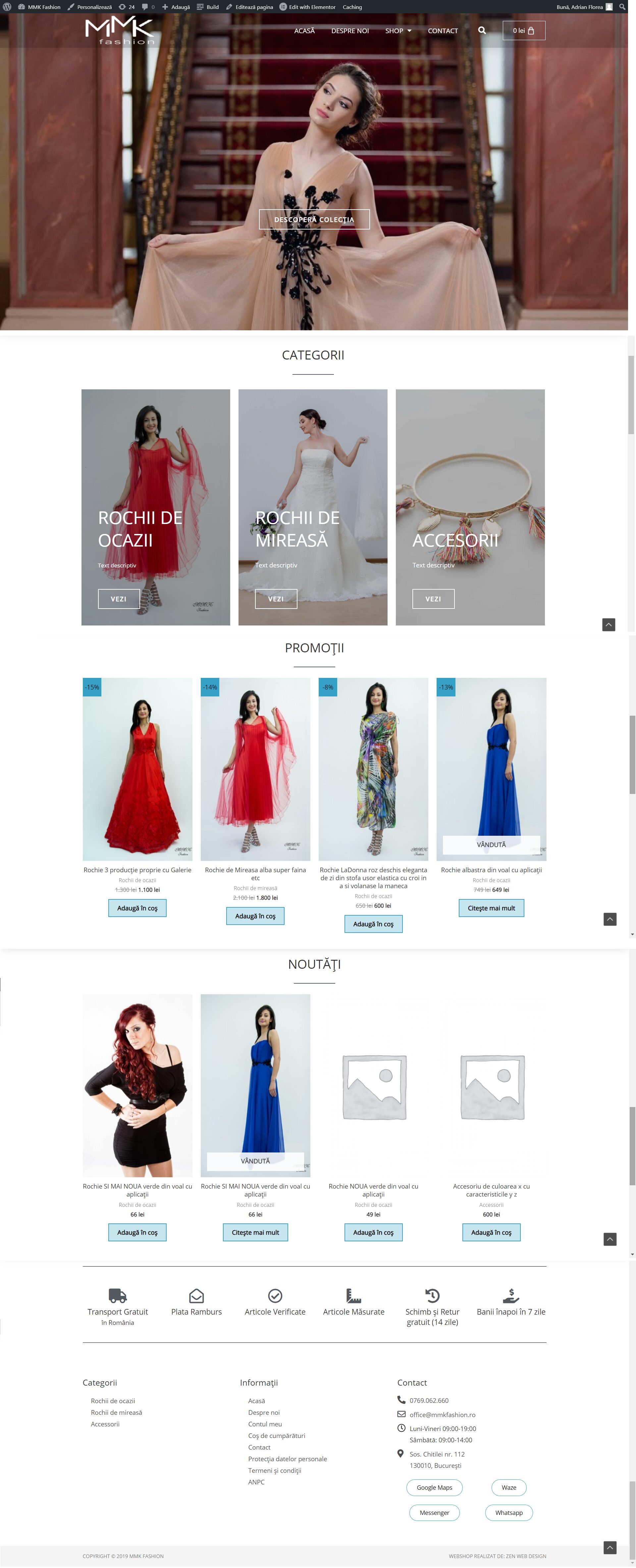 MMKFashion.ro - Portofoliu Zen Web Design - Magazin Online (realizare webshop + hosting)​